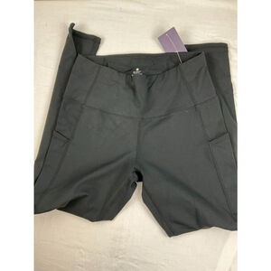 Women’s Dragonfit High-Waisted Leggings Size L Black Side Pockets Yoga Training